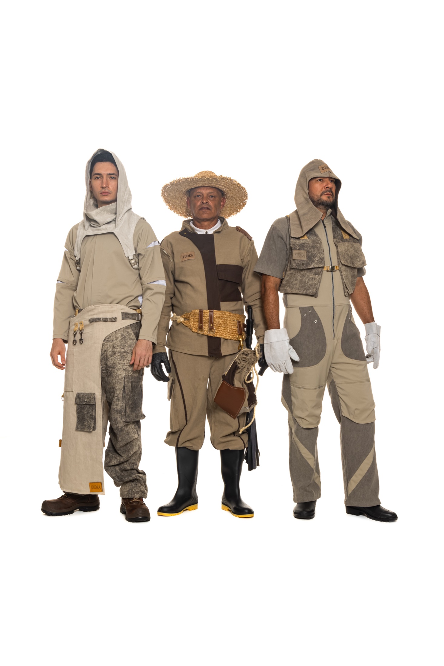 Tres propuestas de vestuario funcional del proyecto KUOKA